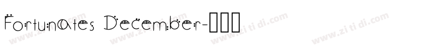 Fortunates December字体转换